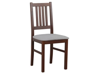 Jedálenská stolička Bono, orech/sivá tkanina