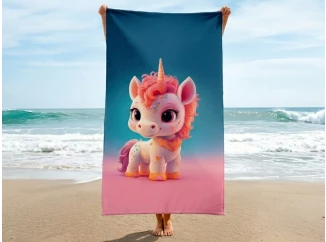 Detská plážová osuška Phantasy Jednorožec, 80x160 cm
