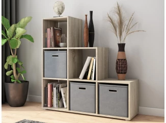 Regál so 6 priehradkami Felicia, dub sonoma