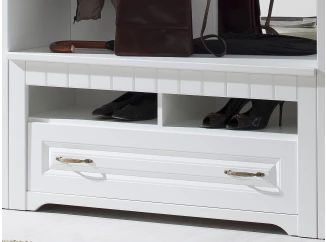 Nízka skrinka/botník Atik, biely