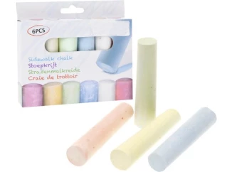 Kriedy na maľovanie farebné, 6 ks