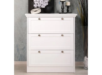 Komoda so zásuvkami Landwood, biela