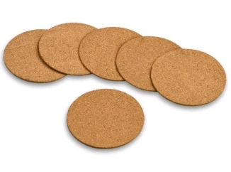 Korková podtácka (set 6 ks) pureNatur, okrúhly