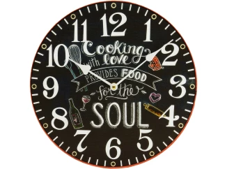 Nástenné hodiny Cooking with love, 30 cm