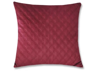 Dekoračný vankúš Christene 45x45 cm, vínový s kosoštvorcami