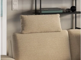 Podhlavník (opierka hlavy) k sedačke Elite, pieskovo béžová látka