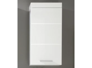 Kúpeľňová závesná skrinka Amanda 501, lesklá biela