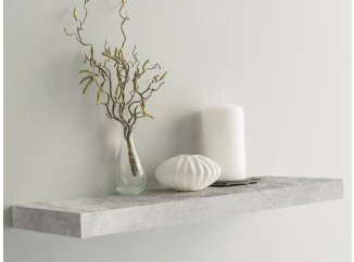 Polica na stenu Shelvy 60 cm, šedý beton