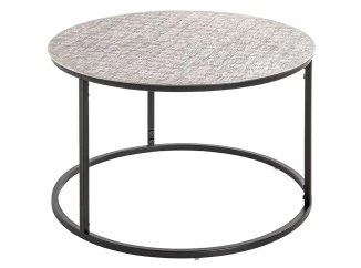 Okrúhly konferenčný stolík Gaxa, strieborný