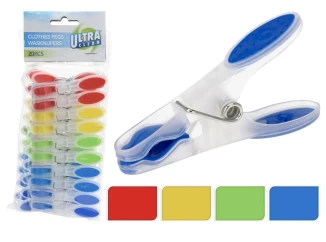 Štipce na bielizeň (20 ks) Ultra Clean, farbené