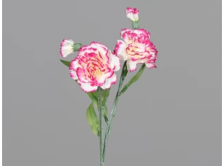 Umelá kvetina Zväzok karafiátov 40 cm, ružovo-krémová