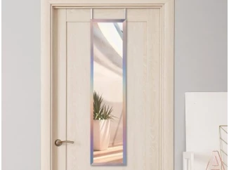 Závesné zrkadlo na dvere Bea 30x120 cm, duhové