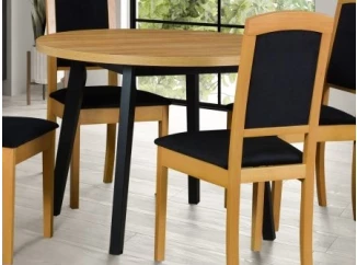 Okrúhly jedálenský stôl Norveg 100 cm, dub artisan/čierny