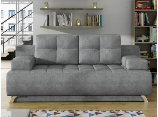 Rozkladacia pohovka Oslo, svetlo šedá látka