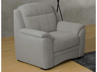 Kreslo Bruno, svetlo šedá látka