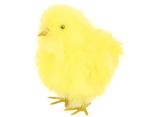 Veľkonočná dekorácia Kuriatko 16 cm, žltá