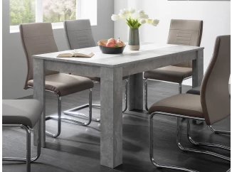 Jedálenský stôl Niklas 138x80 cm, šedý betón