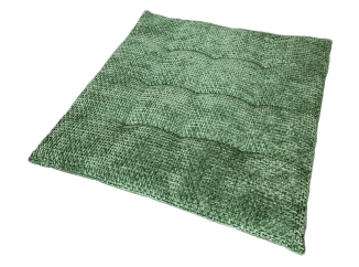 Podsedák na stoličky Chenille Cross 40x40 cm, zelená
