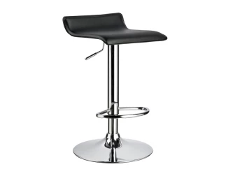 Barová stolička Andrea, čierna ekokoža