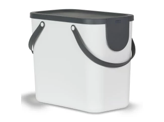 Odpadkový kôš Albula 25 l, biely