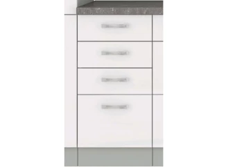 Dolná kuchynská skrinka Bianka 40D, 40 cm, biely lesk