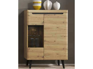 Nízka vitrína Nordi, dub artisan