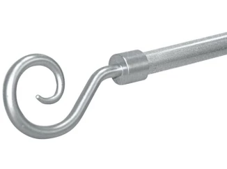 Garniža Kringel, strieborná (plast), 130-240 cm