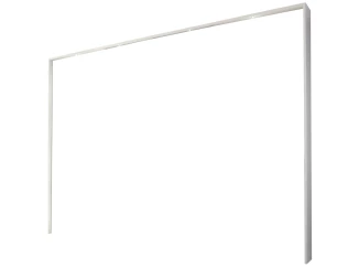Paspartový rám s osvetlením k šatníkovej skrini Syncrono, 323 cm,biely