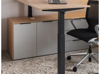 Zostava 2 skriniek k písaciemu stolu Home Office,dub sonoma/svetlosivá