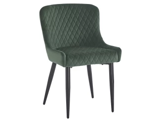 Jedálenská stolička Charlotta, fľaškovo zelená látka