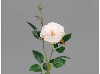 Umelá kvetina Ruža 60 cm, svetlo ružová