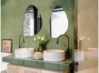 Nástenné zrkadlo Ida 40x60 cm, čierne