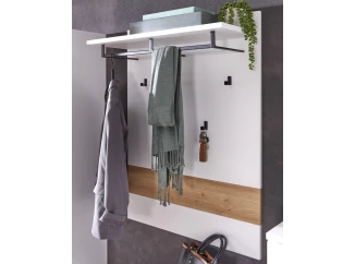 Predsieňový šatníkový panel Memphis, biely/dub artisan