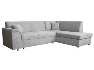 Rohová sedacia súprava Bernett, holubia sivá látka, pravý roh