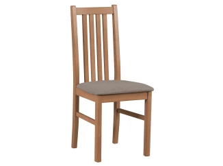 Jedálenská stolička Ontika, svetlý orech/béžová tkanina