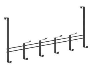 Závesná lišta na dvere Lava TouchTherm 45 cm, čierna