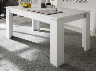 Jedálenský stôl Universal 160x90 cm, biely