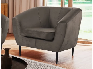 Kreslo Olivio, blatovo hnedá zamatová látka