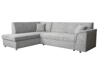 Rohová sedacia súprava Bernett, holubia sivá látka, ľavý roh