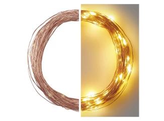 Vianočná reťaz LED Nano 10 m, medený