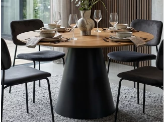 Okrúhly jedálenský stôl Brandon 120 cm, dub artisan