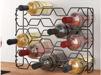 Stojan na fľaše Hexagon 15, Lava TouchTherm, čierny