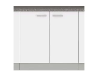 Dolná kuchynská skrinka Bianka 80D, 80 cm, biely lesk