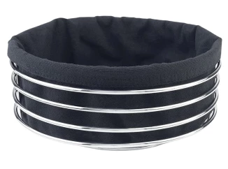 Kôš na pečivo LifeStyle, guľatý čierny