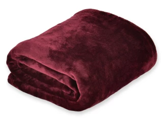 Flanelová deka Viktoria 140x200 cm, bordová
