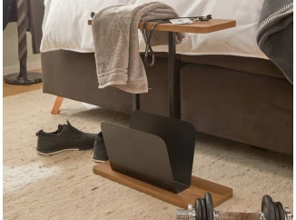 Odkladací stolík s priehradkou na noviny Alpha