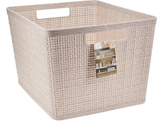 Úložný košík 35x22x29,5 cm, béžový