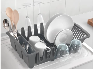 Odkvapkávač na riad Smartex, šedý