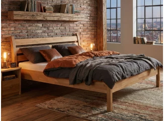 Posteľ Aura 180x200 cm, prírodný buk