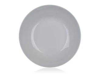 Hlboký tanier Diwali 20 cm, šedé sklo